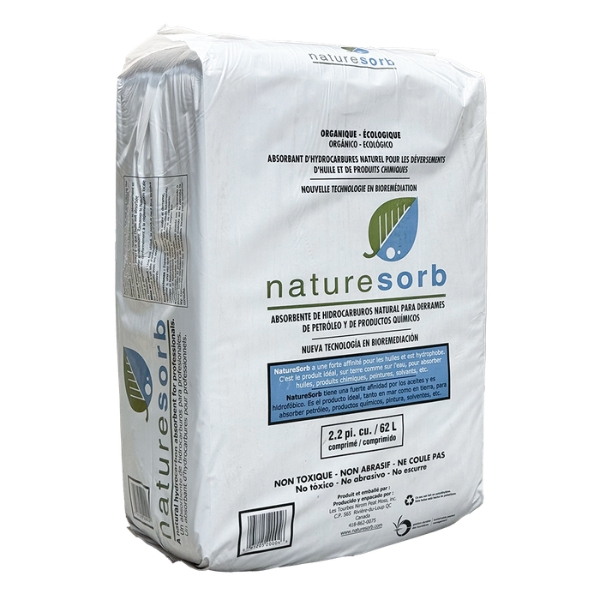 NatureSorb Oil & Chemical Absorbent Peat – 120L Compressed Bag