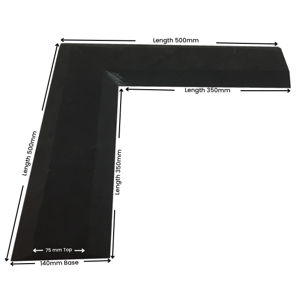SpillTech Economy Bunding – H: 0.2m Corner – Black