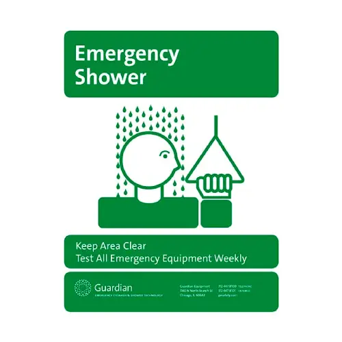 Emergency Shower Sign