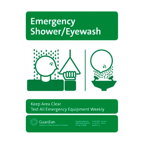 Emergency Shower & Eye Wash Sign