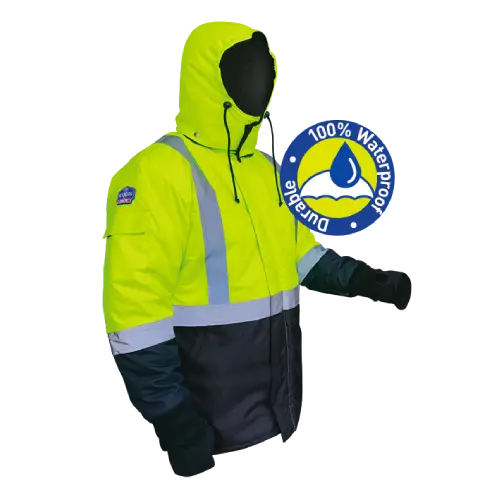 IceKing Yellow/Navy Waterproof Jacket