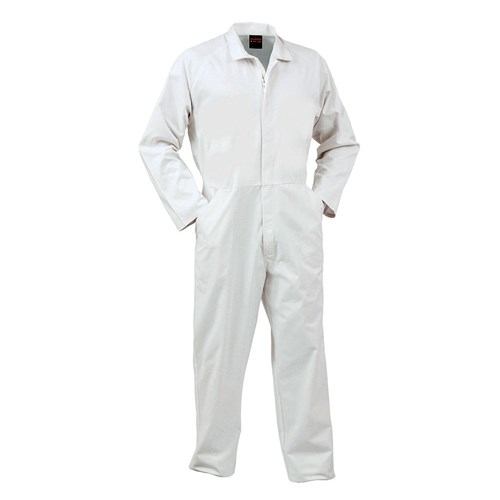 Overall Workzone Lightweight Polycotton Food Industry Zip White (FONPCMW)