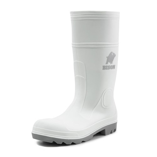 Mohawk PVC/Nitrile Food Industry Safety Gumboot White/Grey