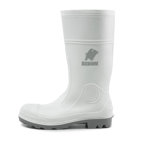 Mohawk PVC/Nitrile Food Industry Safety Gumboot White/Grey