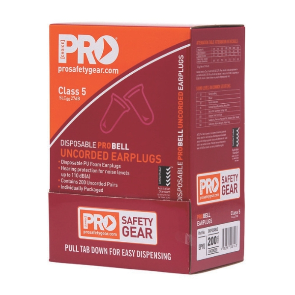 Probell Disposable Earplugs Uncorded