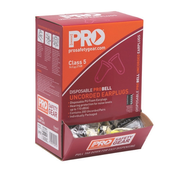 Probell Disposable Earplugs Uncorded