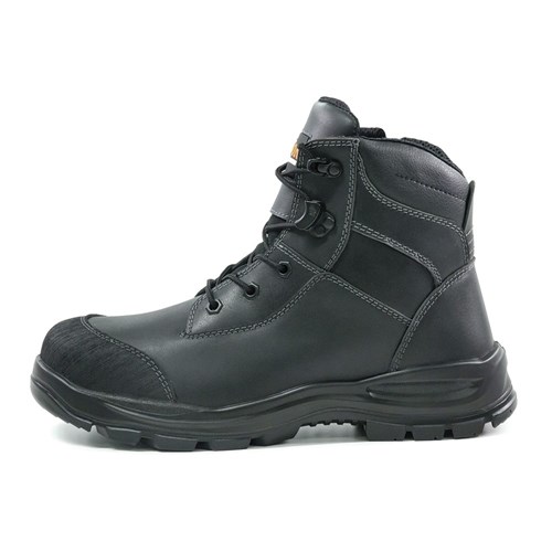 Tor Zip Side Lace Up Safety Boot Black