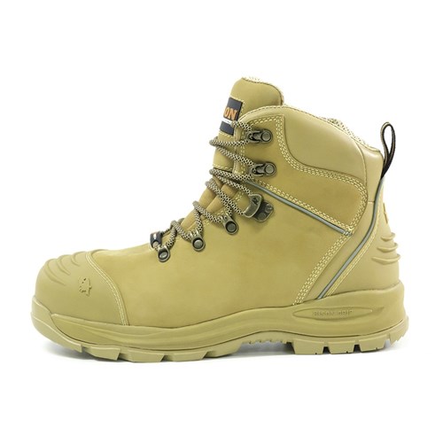 XT Zip Side Lace Up Safety Boot Wheat