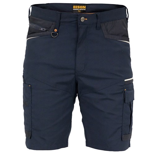 Short Lightweight Stretch Polycotton Navy