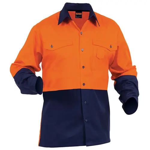 Shirt Day Only Cotton Orange/Navy (SDBCO)