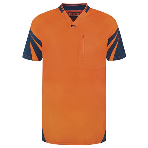 Polo Day Only Quick_ Dry Cotton Backed Orange