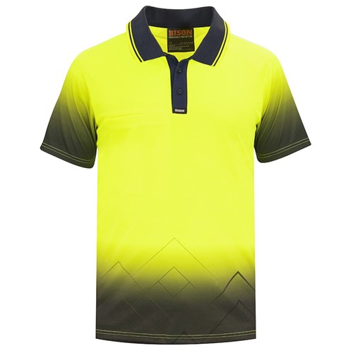 Polo Day Only Polyester Yellow Mountain Design