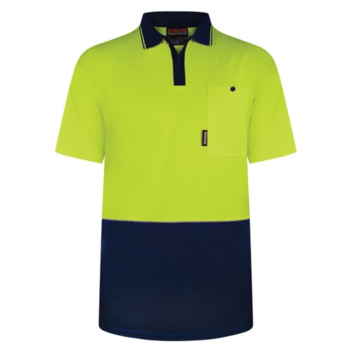 Polo Day Only Polyester Yellow/Navy (PDBPO)