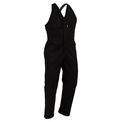 Overall Workzone Easy Action Polycotton Zip Black (EAZPC)