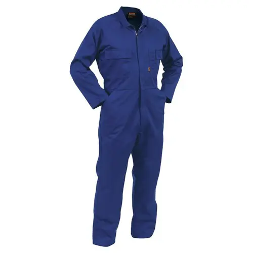 Overall Workzone Polycotton Zip Royal Blue