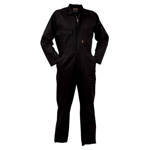 Overall Workzone Cotton Zip Black (COZCO)