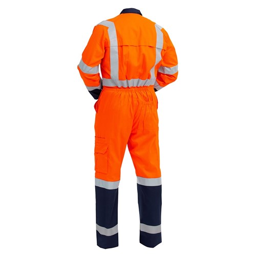 Overall Workzone TTMC-W17 Cotton Zip Orange/Navy (CTPCOLW)