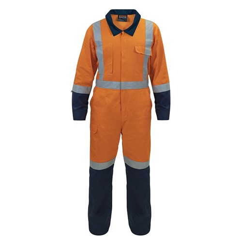 Overall Workzone TTMC-W17 Lightweight Cotton Zip Orange/Navy