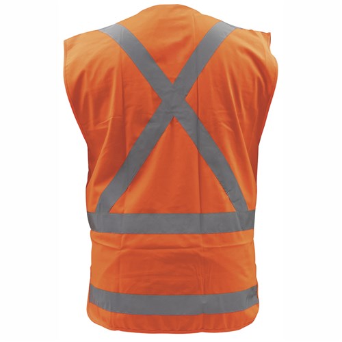 Vest TTMC-W17 X-Back Polyester Orange (VXPPO)