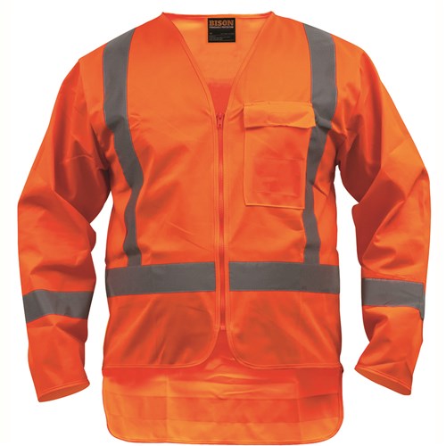 Vest TTMC-W17 X-Back Polyester Long Sleeve Orange (VXPPOLS)