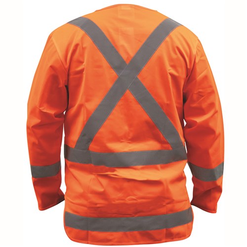 Vest TTMC-W17 X-Back Polyester Long Sleeve Orange (VXPPOLS)