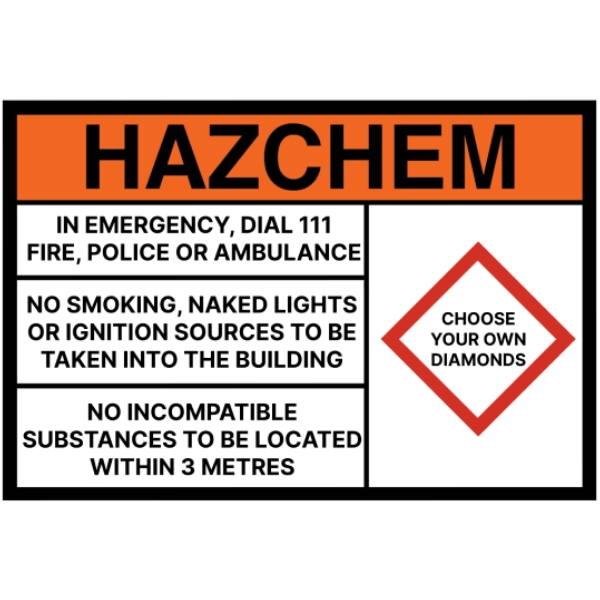 Custom Hazchem Signs