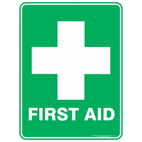 First Aid Sticker Dimensions: 180mm x 125mm - $5.90