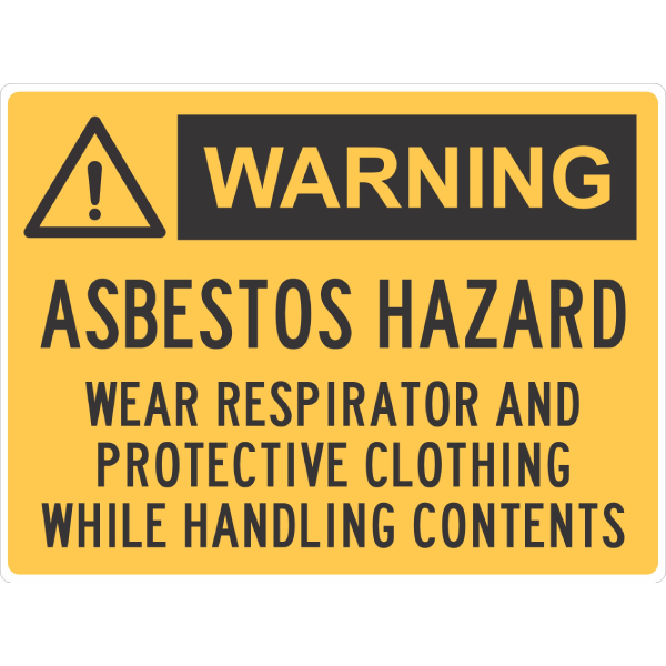 ASBESTOS HAZARD SIGN