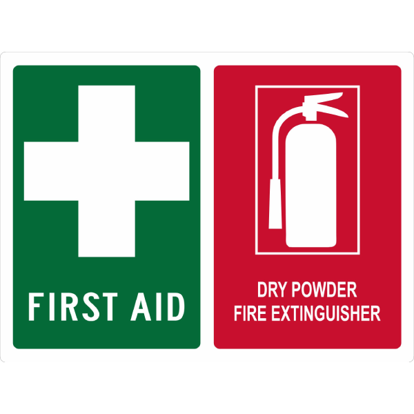 First Aid Fire Extinguisher Sign