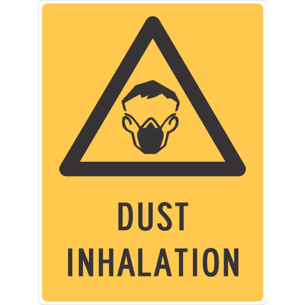 DUST INHALATION SIGN