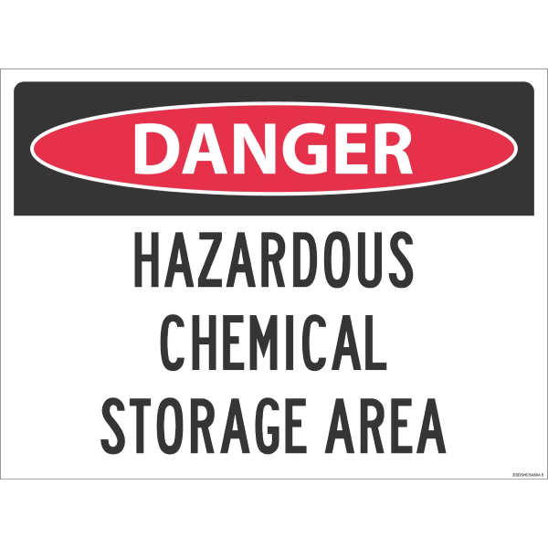 Hazardous Chemical Storage Sign