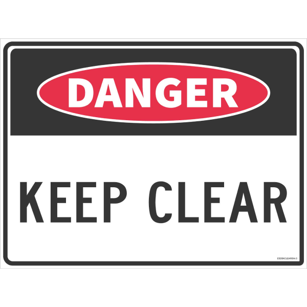 KEEP CLEAR SIGN