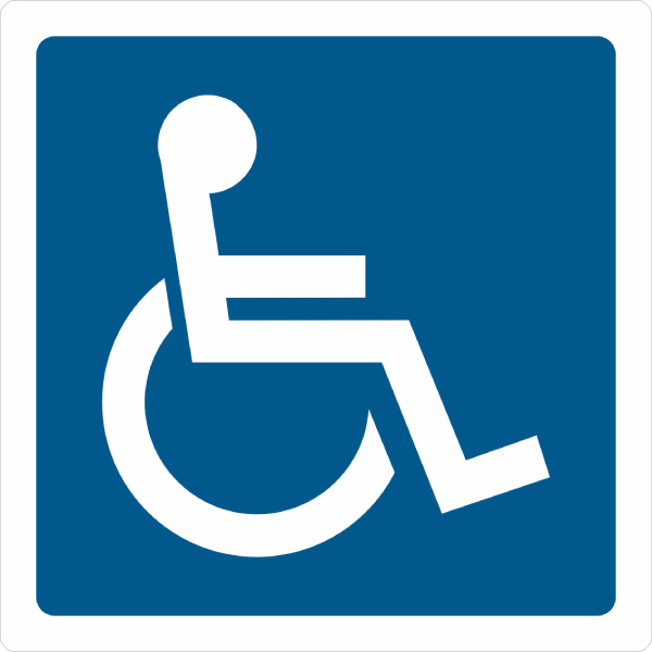 DISABILITY PARKING SIGN-SQUARE