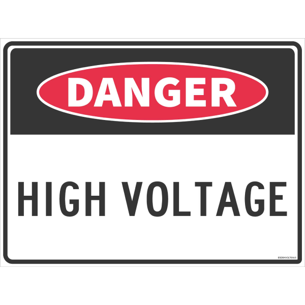 HIGH VOLTAGE SIGN