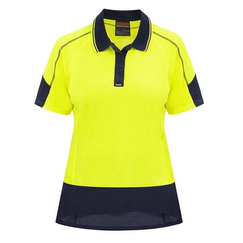 Polo Women's Day Only Quick-Dry Cotton Backed Yellow/Navy