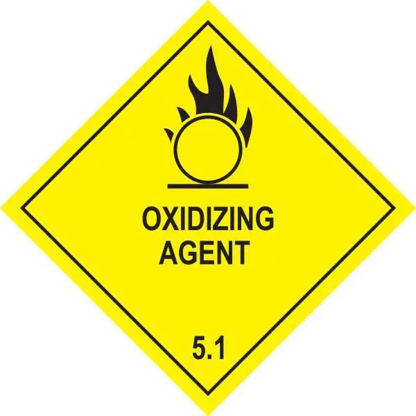 DG Diamond – Class 5.1 Oxidizing Agent