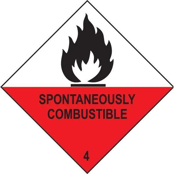 DG Diamond – Class 4.2 Spontaneously Combustible