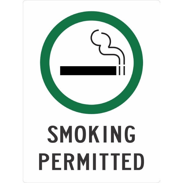 Smoking Permitted Sign