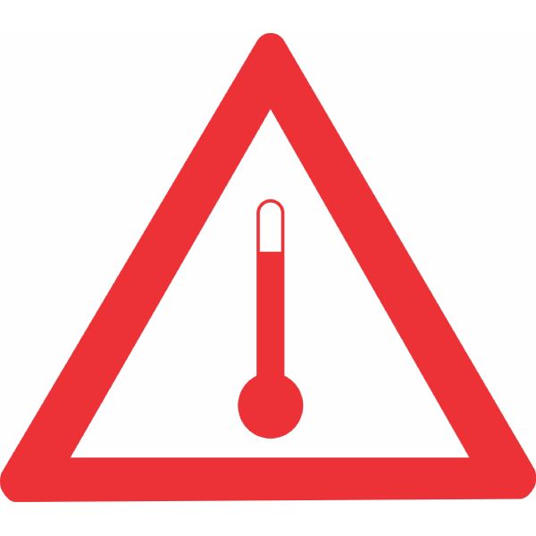 Temperature Fluctuation Hazard Sign