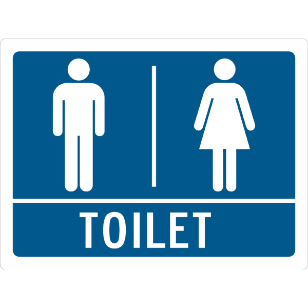 TOILET DUAL SIGN