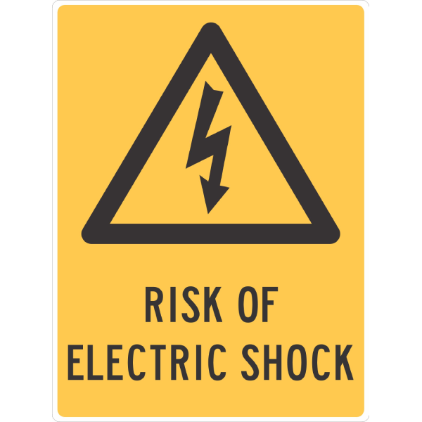 Risk Of Electric Shock Sign