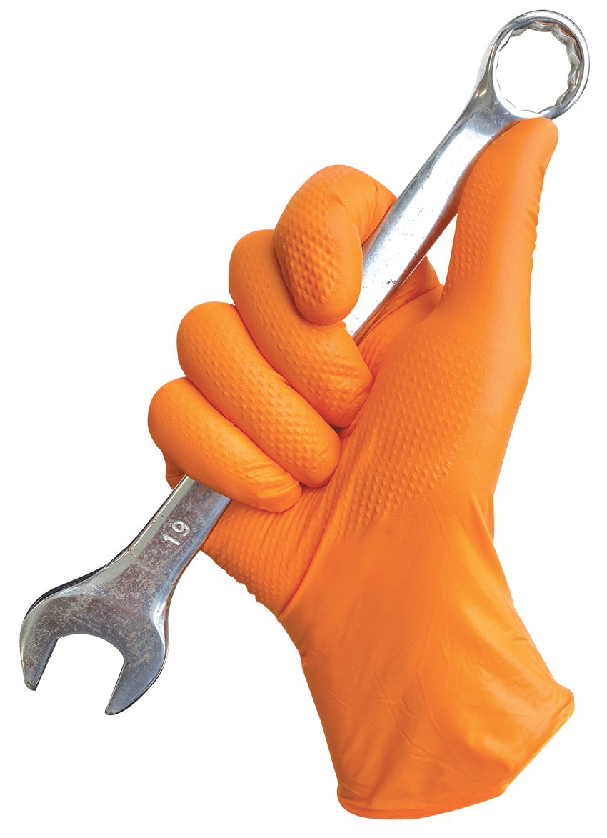 Orange Rocket Xtra Grip® Nitrile Gloves (Box)