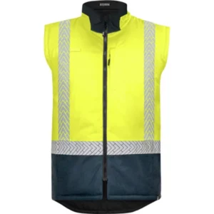 Reversible Puffer Vest Stamina Eco Day/Night Yellow/Navy