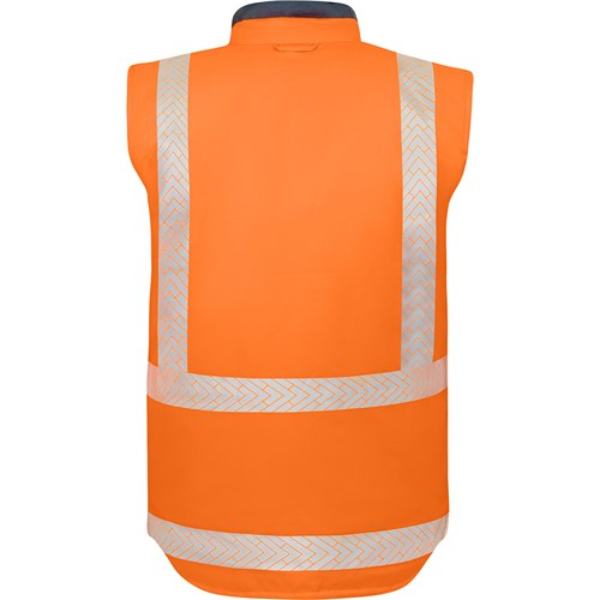 Reversible Puffer Vest Stamina Eco TTMC-W23 Orange