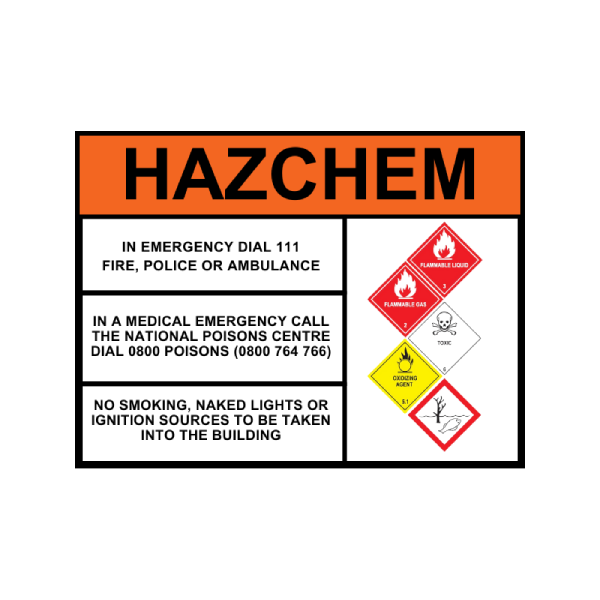 Hazchem Sign-5 DIAMONDS