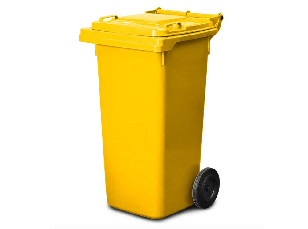 Replacement Wheelie Bin - Yellow- 140L