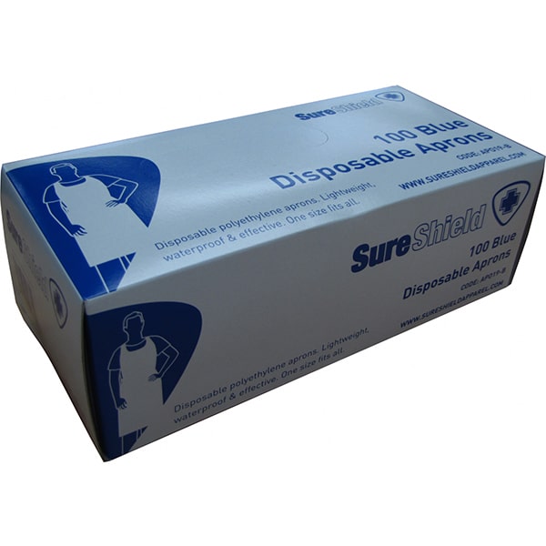 PE Disposable Aprons - Blue