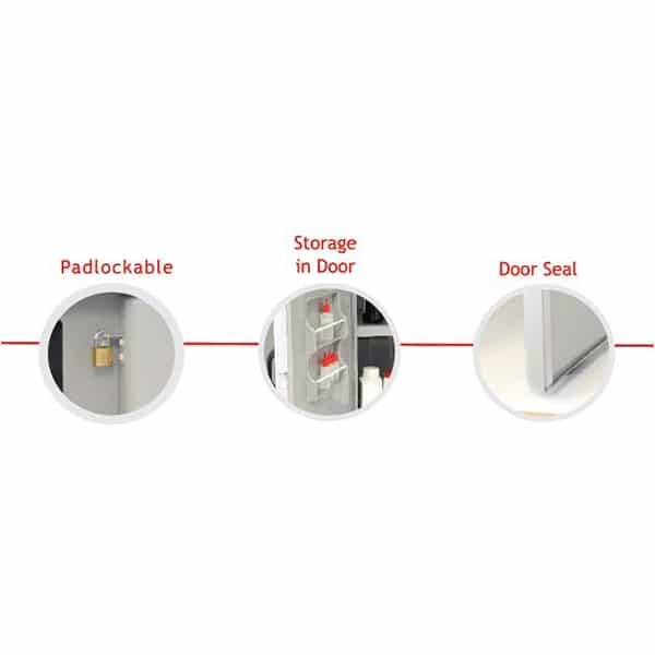 PVC Corrosive Substance Storage Under Bench Cabinet - 140L