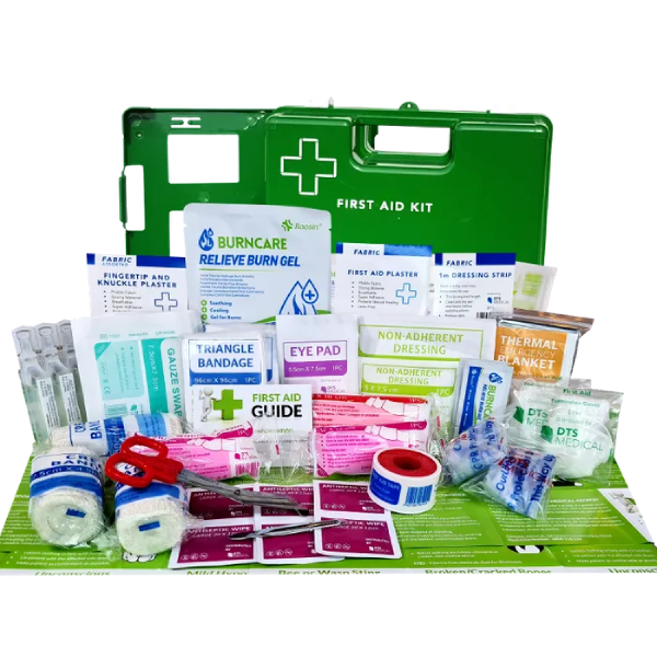 Farming Medium First Aid Kit Green plastic Wall Mount