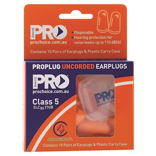 Probullet Disposable Uncorded Earplugs 10 Pack